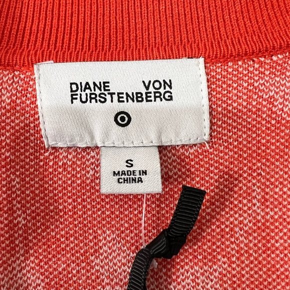 Diane Von Furstenberg DVF for Target Ginkgo Cherry Tomato Midi Wrap Dress - Picture 5 of 12